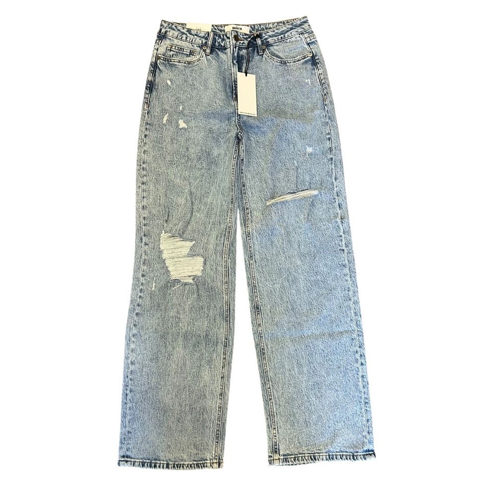 NWT MICA Women’s size‎ 30 DENIM high rise straight leg distressed